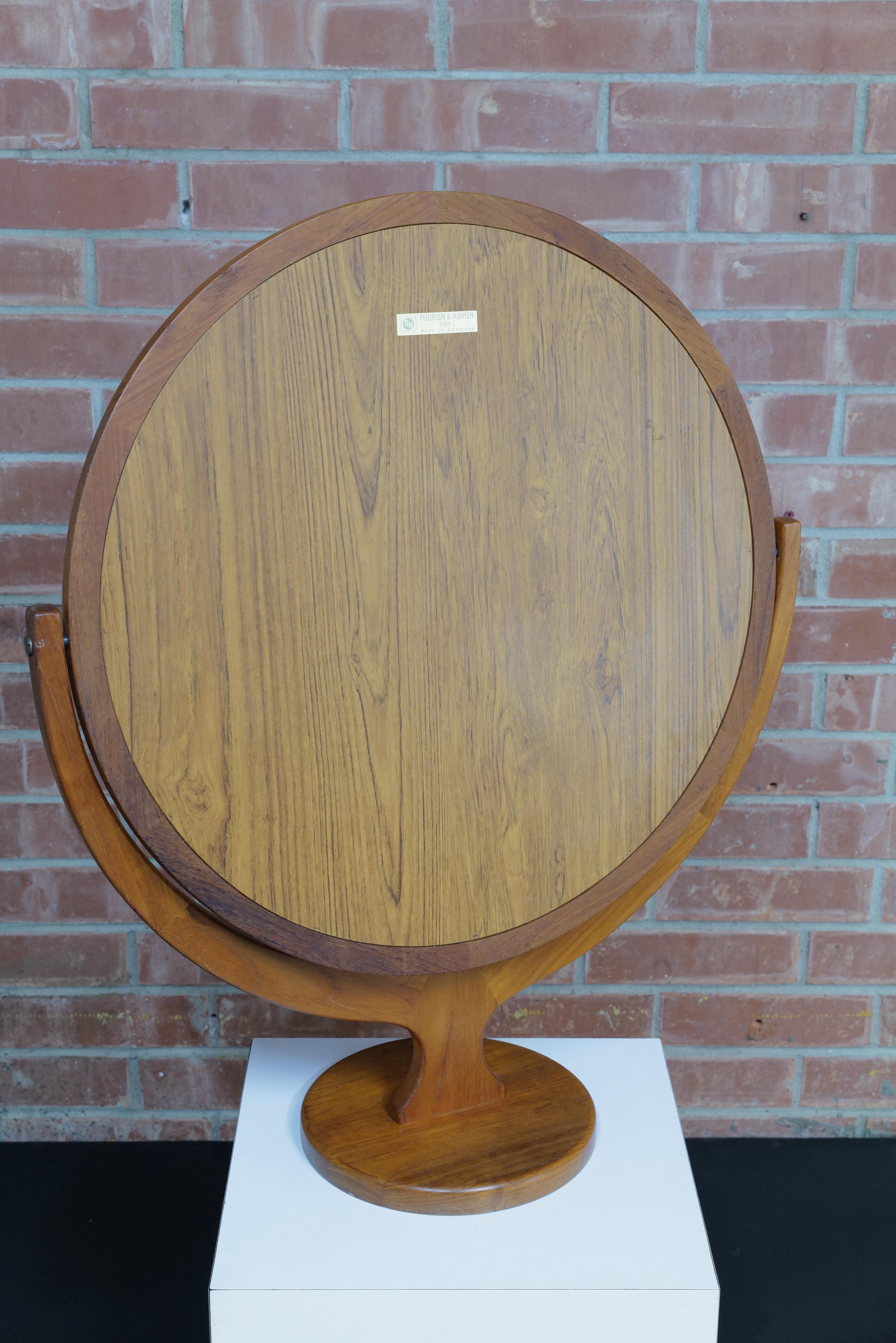 Large Table Top Mirror by Petersen and Hansen For Sale 3