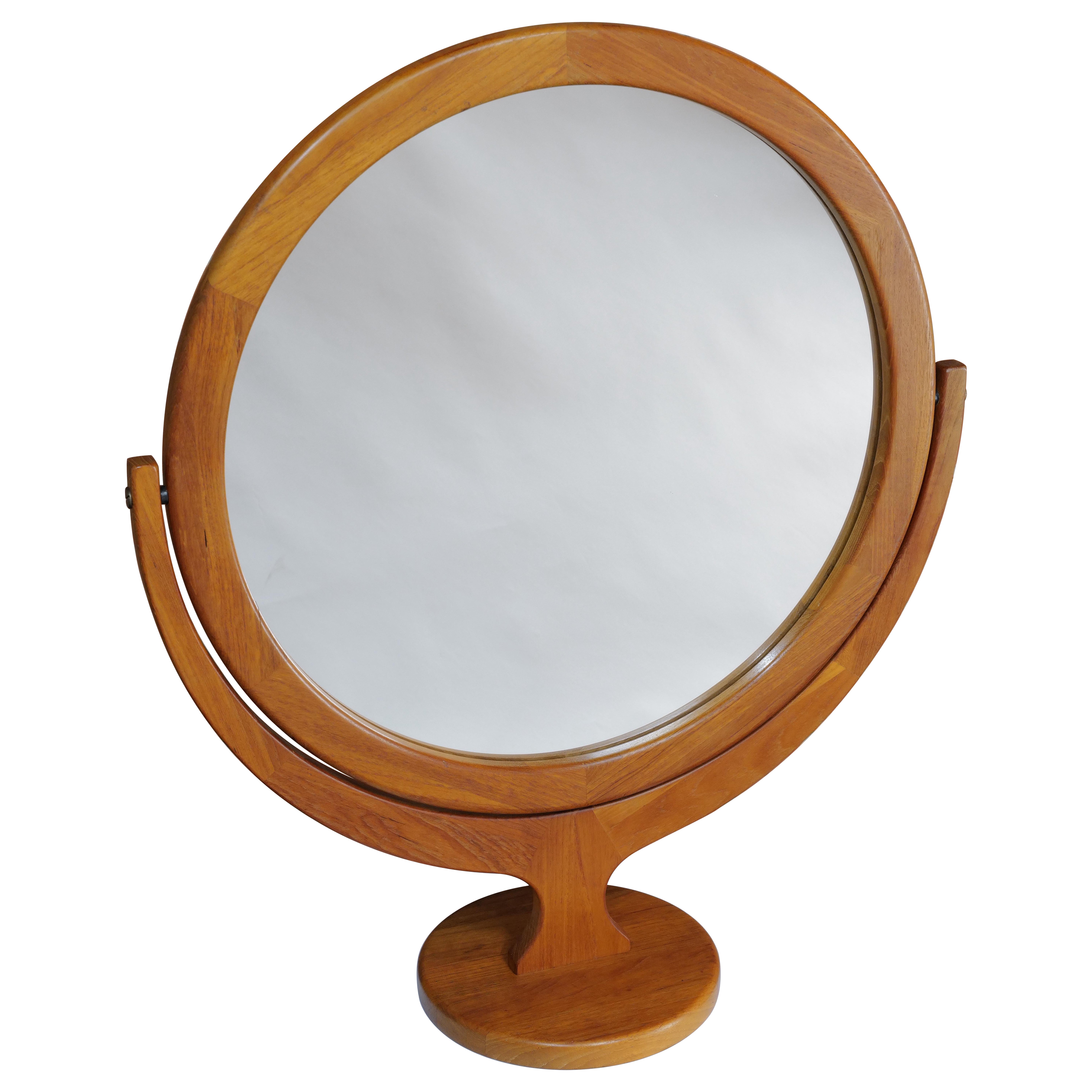 Large Table Top Mirror by Petersen and Hansen For Sale
