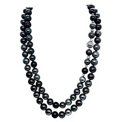 Large Tahitian Pearl Necklace 14k Gold Certified Large Tahitian Pearl Necklace 14k Gold Certified