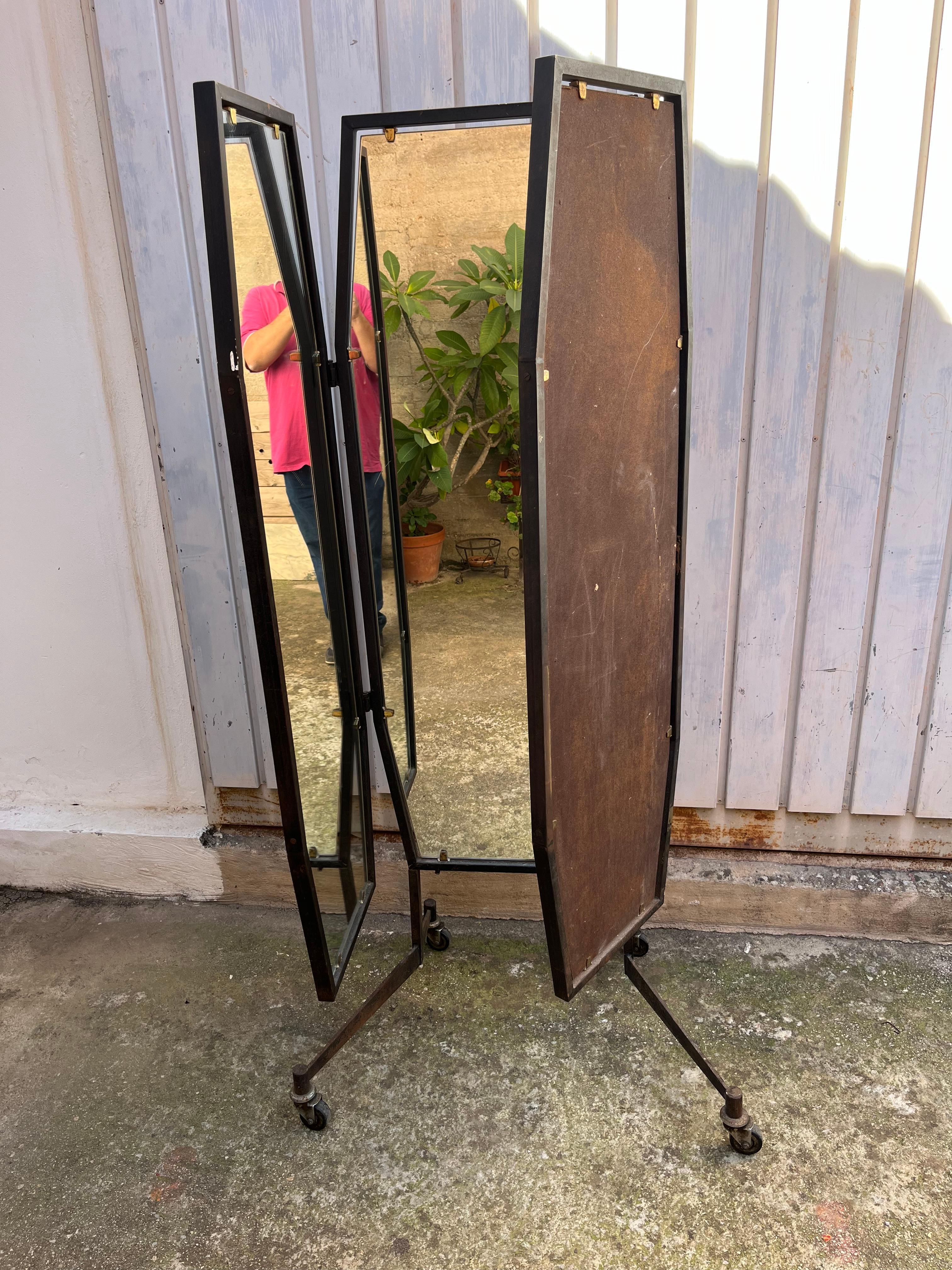 Large Tailor's Mirror, Made in Italy, 1960s For Sale 4