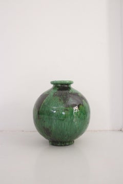 Large Tamegroute ball vase (green)
