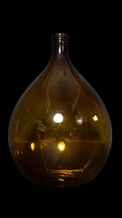 Large Tan Demi-John Jar