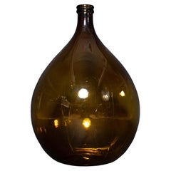 Retro Large Tan Demi-John Jar