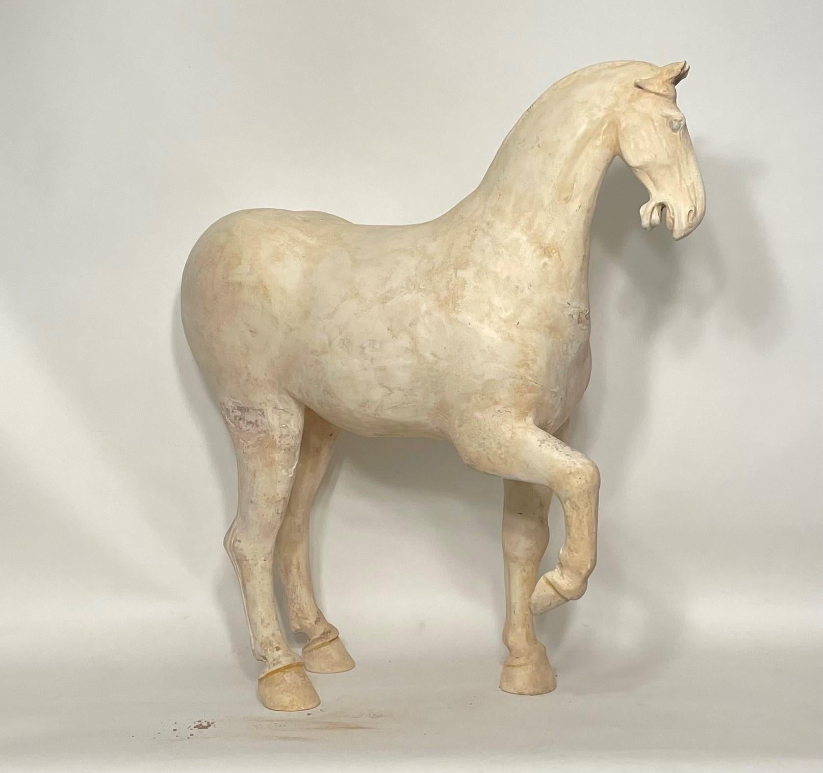Large Tang Dynasty Prancing Horse with Oxford TL Test For Sale 4