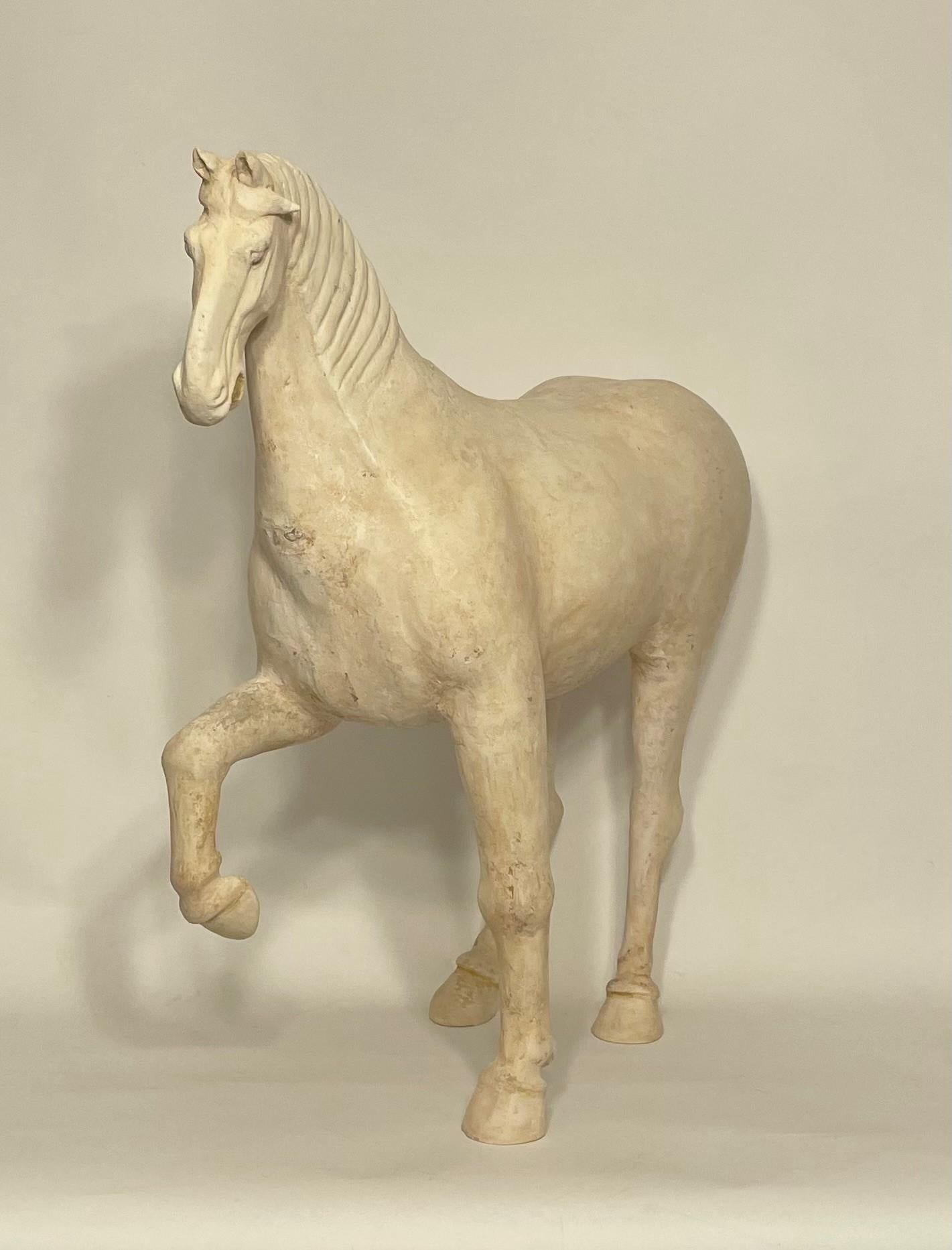 Large Tang Dynasty Prancing Horse with Oxford TL Test For Sale 1