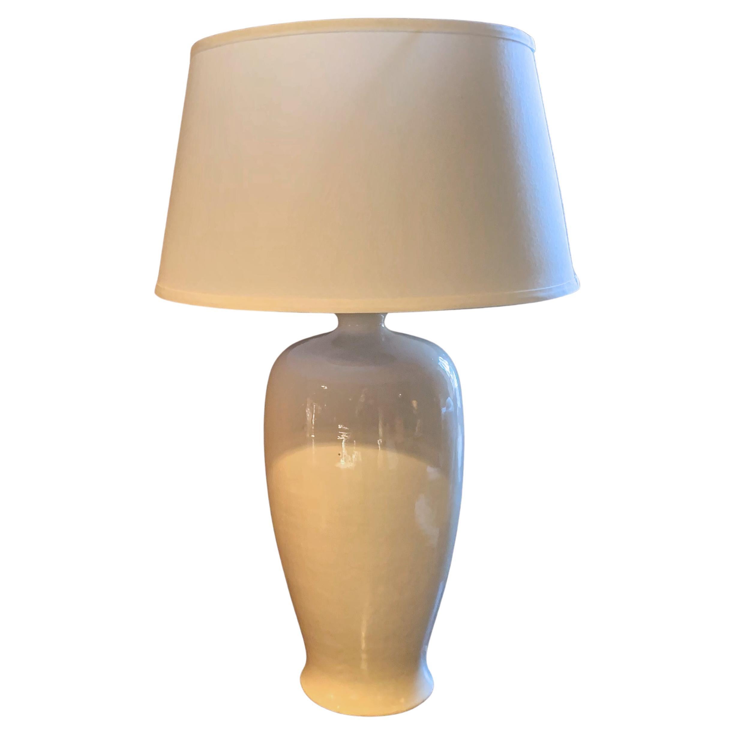 Kangxi Style Powder Blue Vase Lamp For Sale at 1stDibs