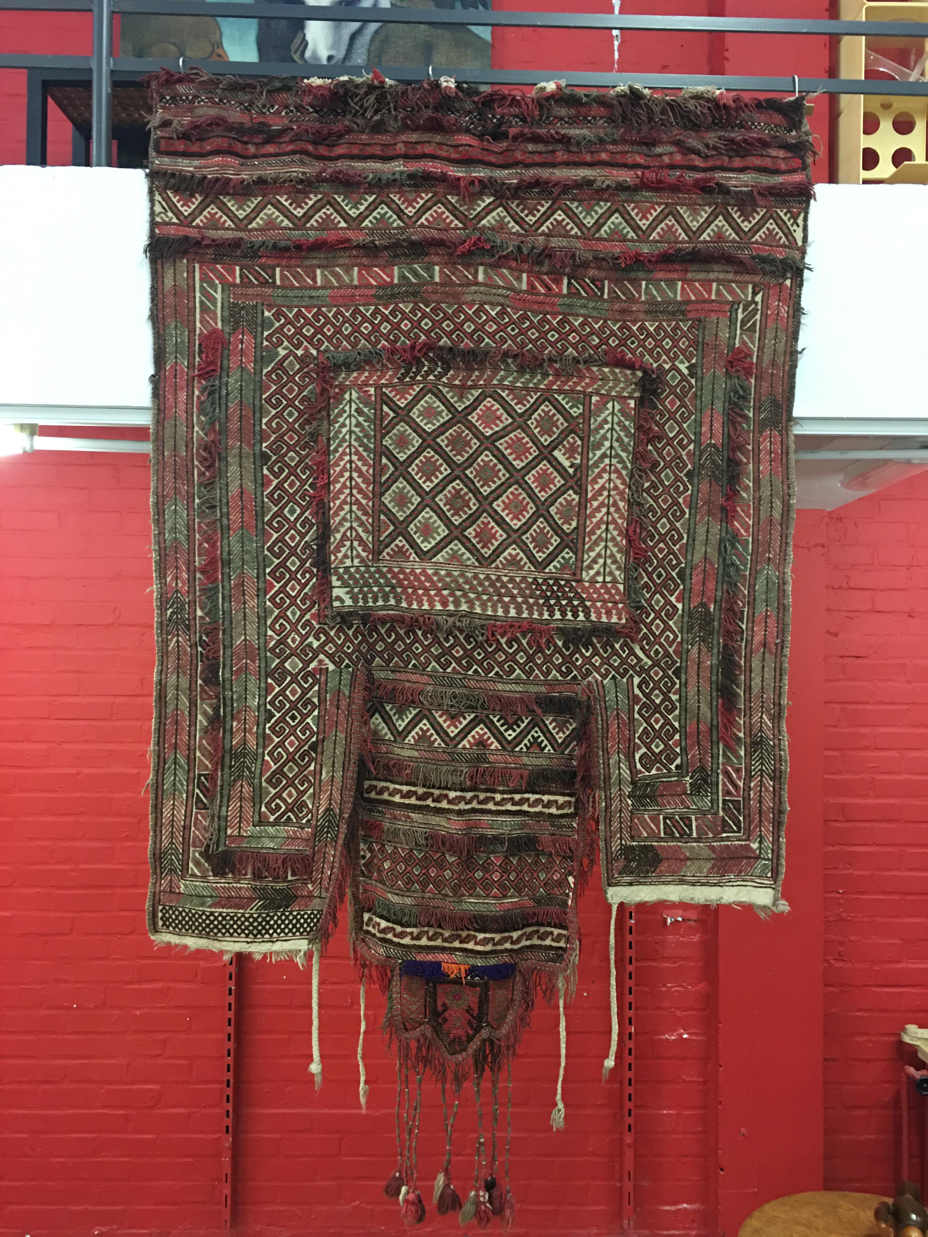 Wool Large Tapestry, North Africa, circa 1950 For Sale