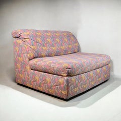Large tapestry style armchair or small sofa by Beka, France, 1970s