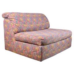 Large tapestry style armchair or small sofa by Beka, France, 1970s