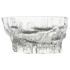 Large Tapio Wirkkala Glass Footed Bowl, Inari, Finland