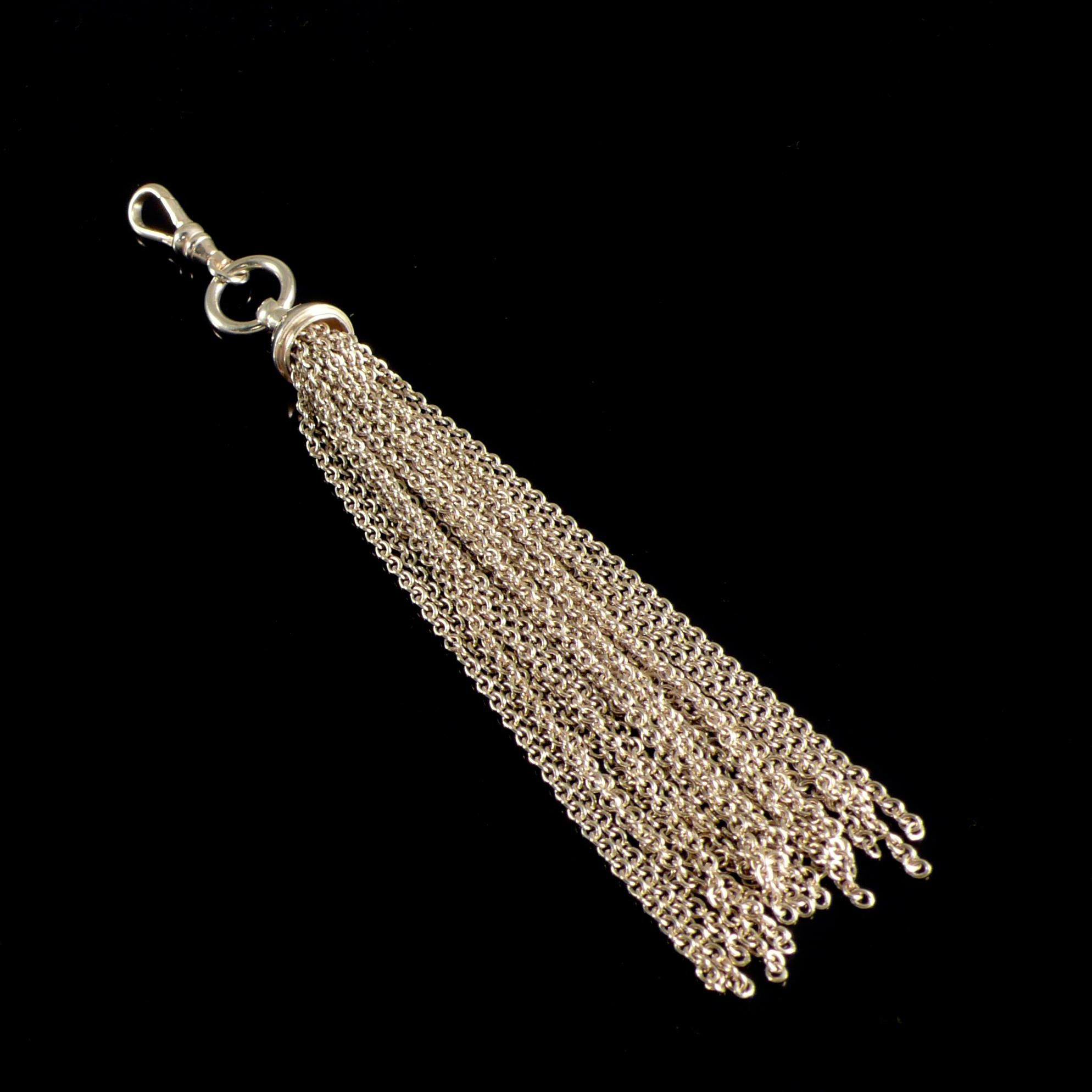 « Grand pendentif à pampilles » en argent sterling 925 (10 cm) Neuf - En vente à Rome, IT