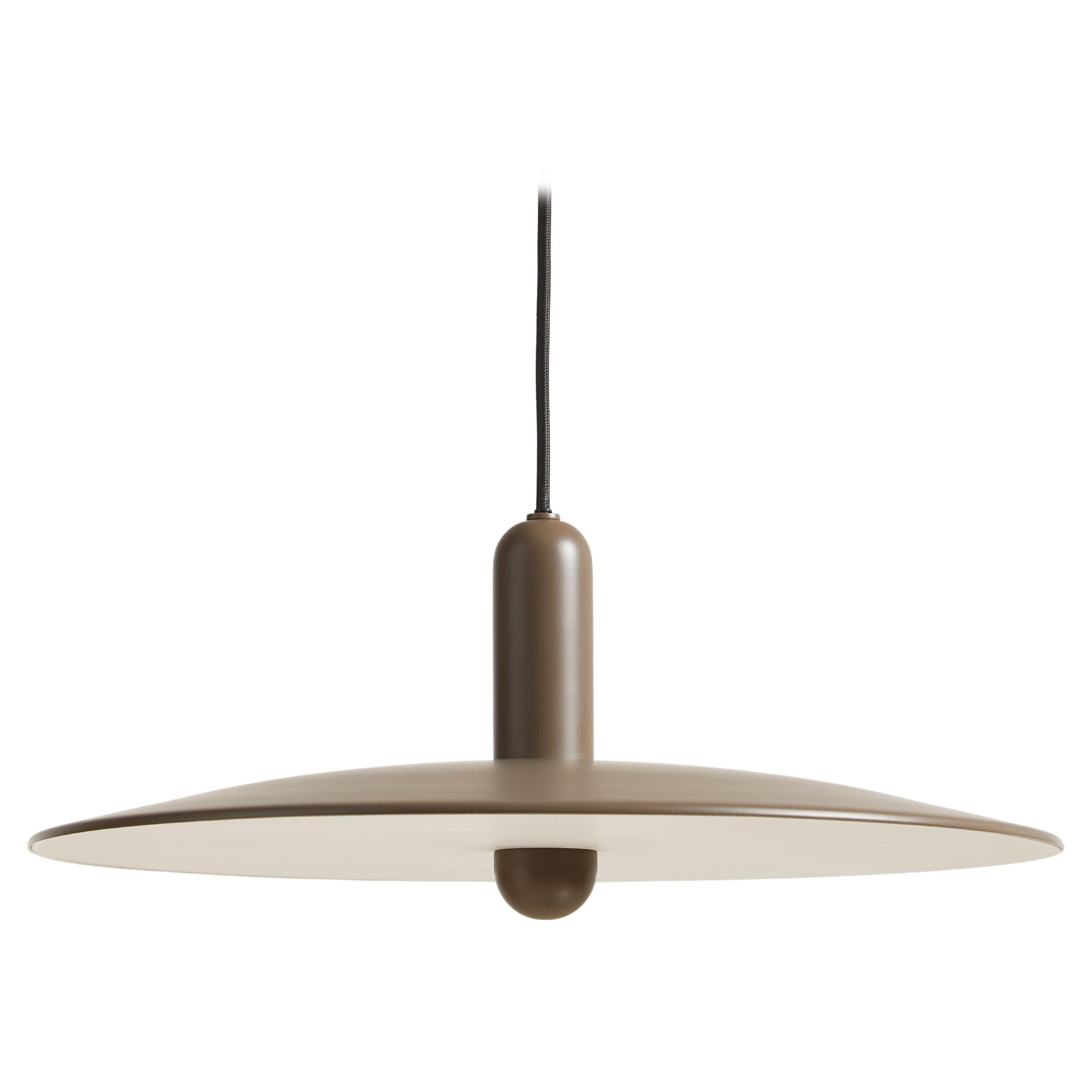 Lampada a sospensione grande Taupe Lu di Beaverhausen