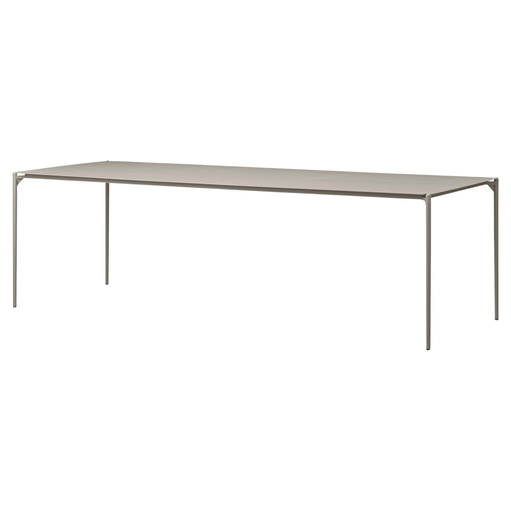 Large Taupe Minimalist Table For Sale