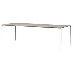 Grande table minimaliste taupe