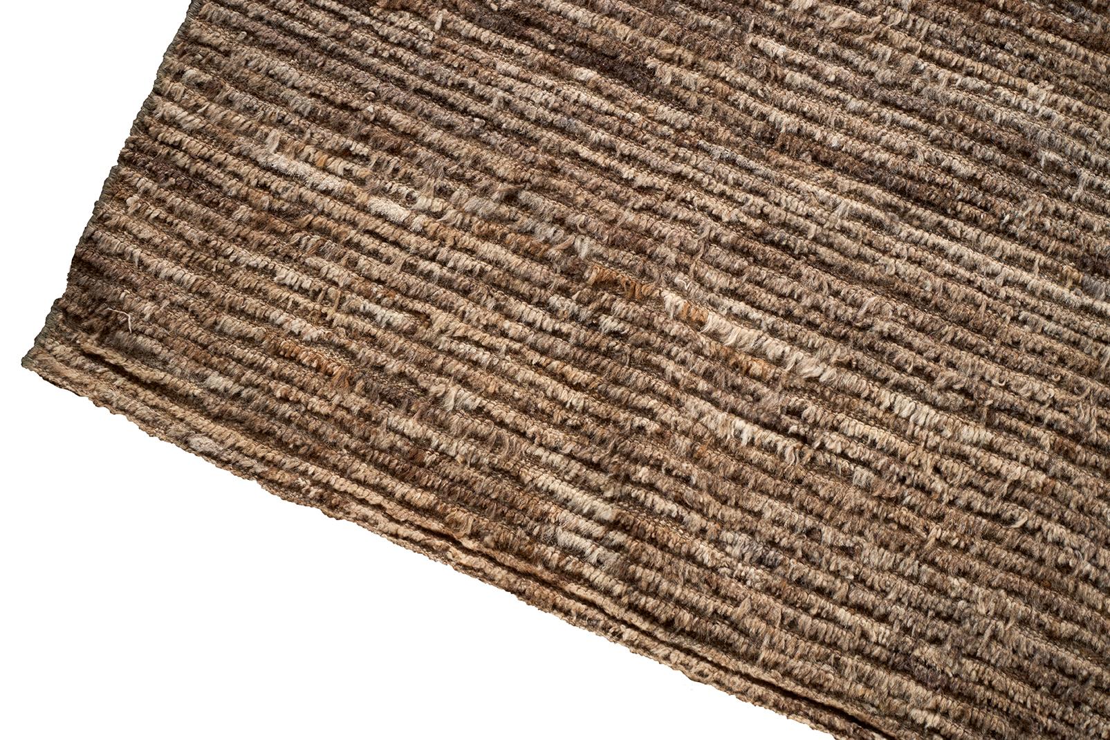 20th Century Large Taupe Wool Tulu Rug For Sale