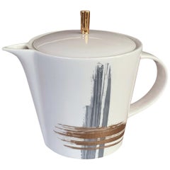 Large Tea Pot Artisan Brush André Fu Living Tableware New