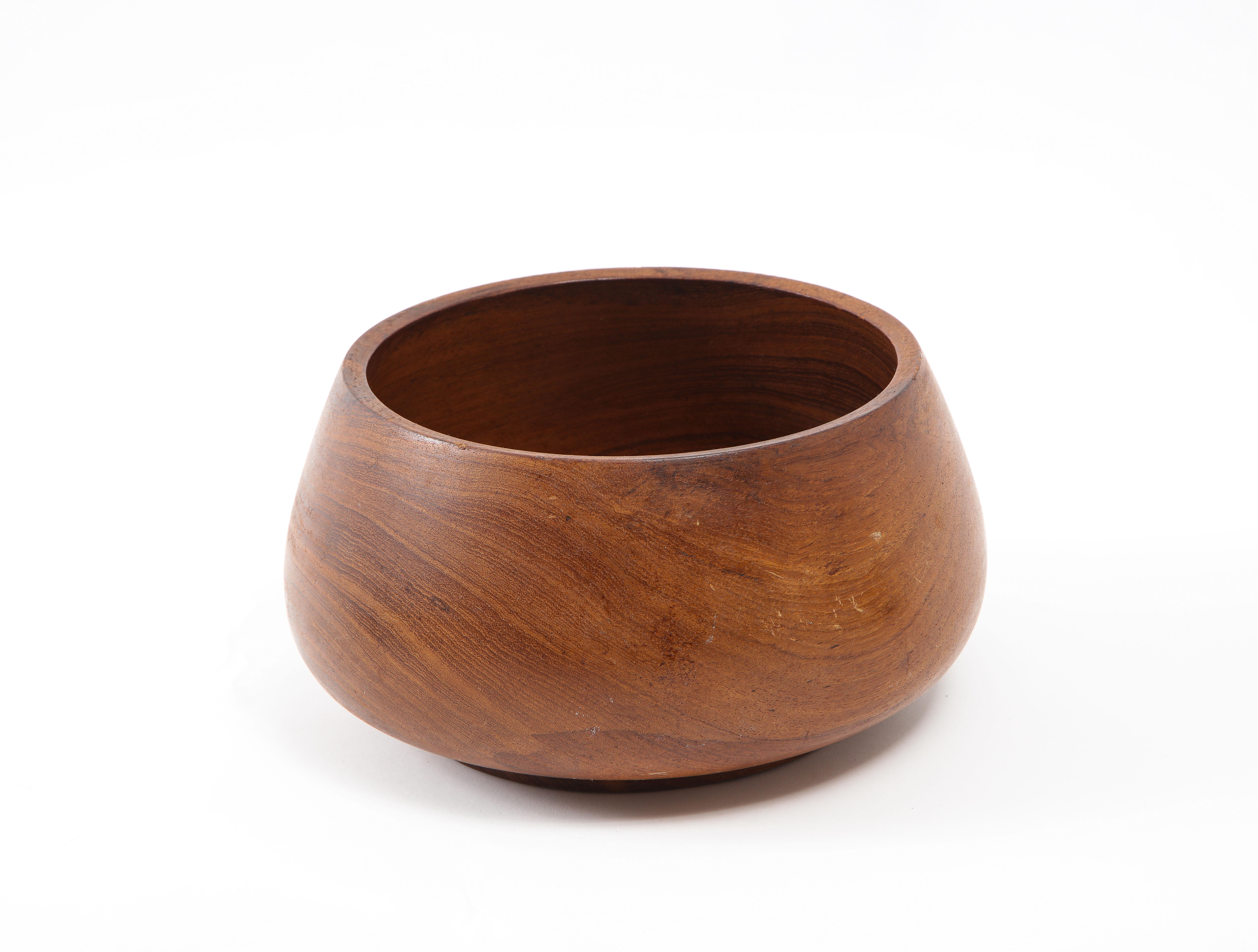 Large Teak Bowl with Four Smaller Ones, Sweden 1960's 1
