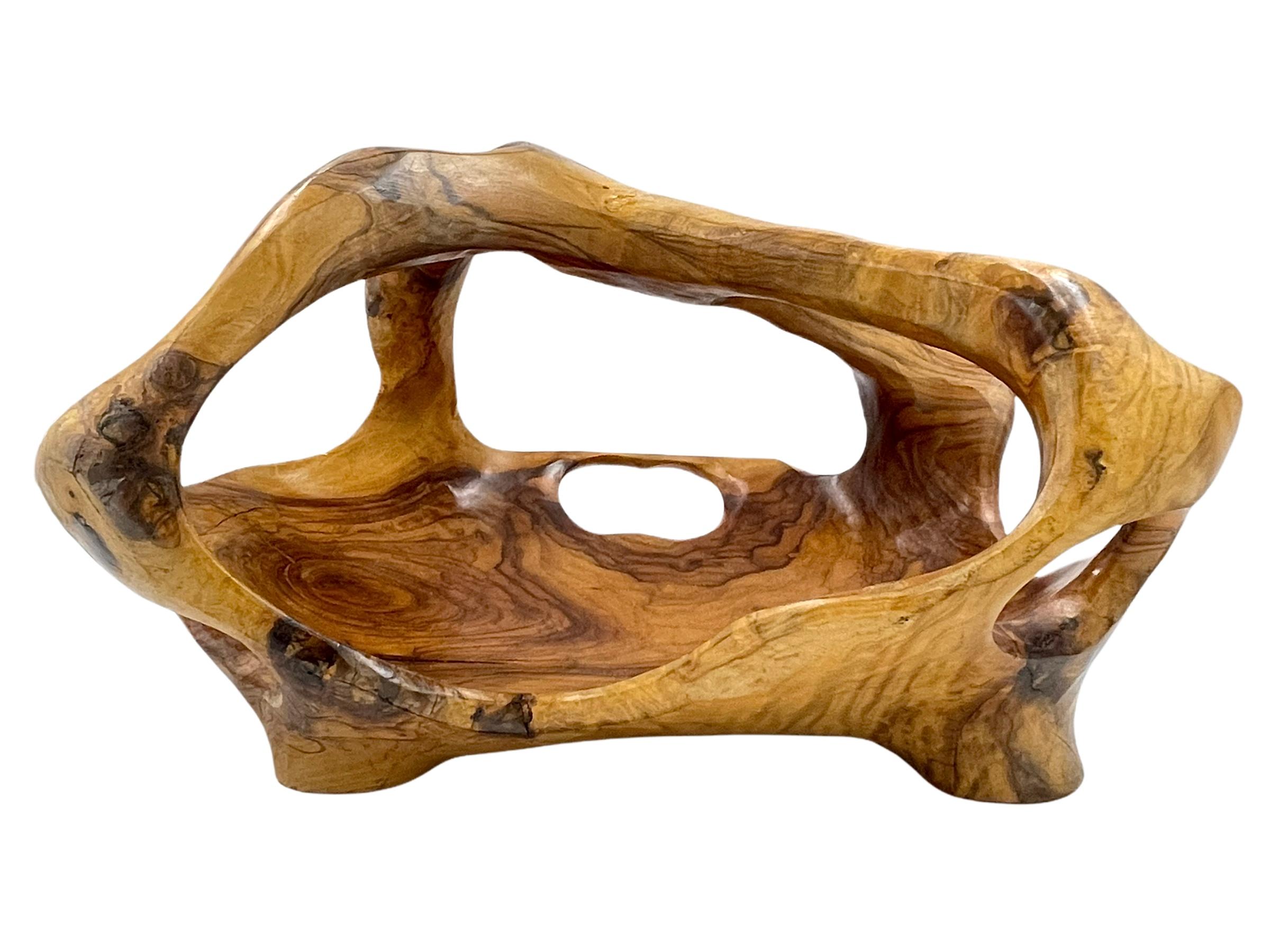 wooden centerpiece bowl