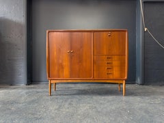 Large Teak Cabinet and Writing Desk