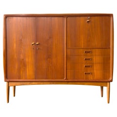 Large Teak Cabinet and Writing Desk