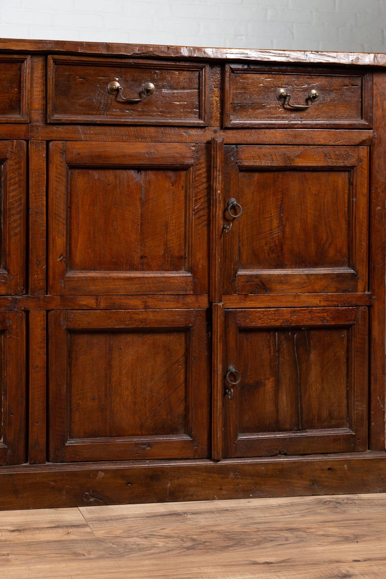 Large Teak Cabinet from Java, with Four Drawers and Four ...