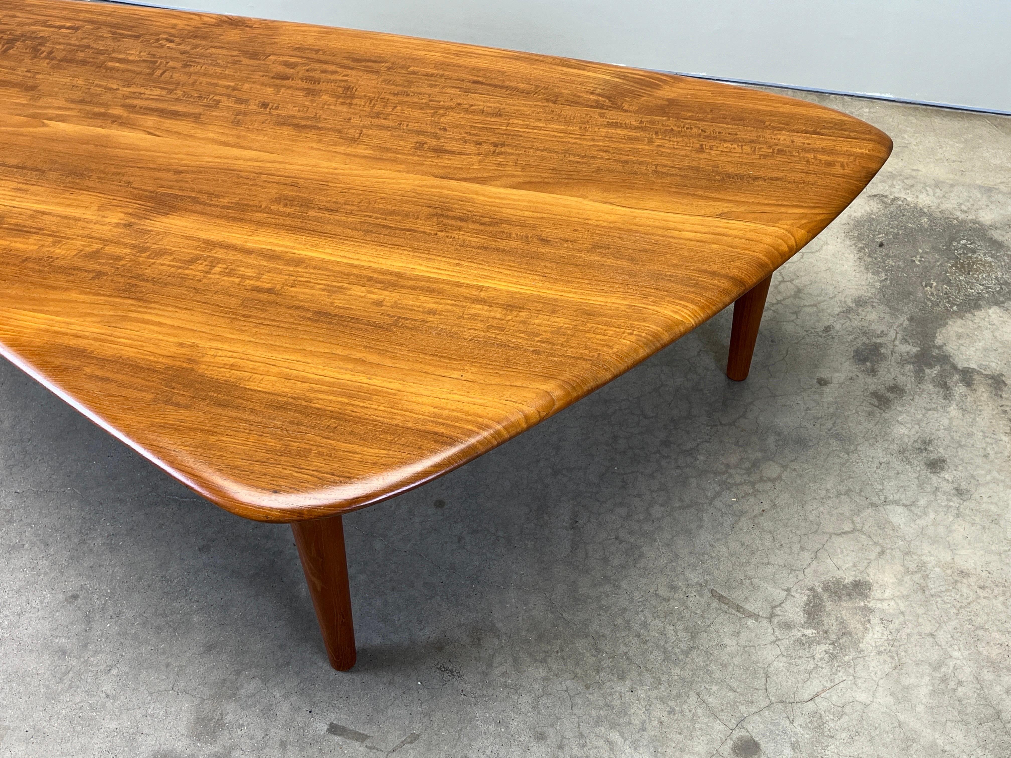 Grande table basse en teck de Johannes Aasbjerg en vente 6