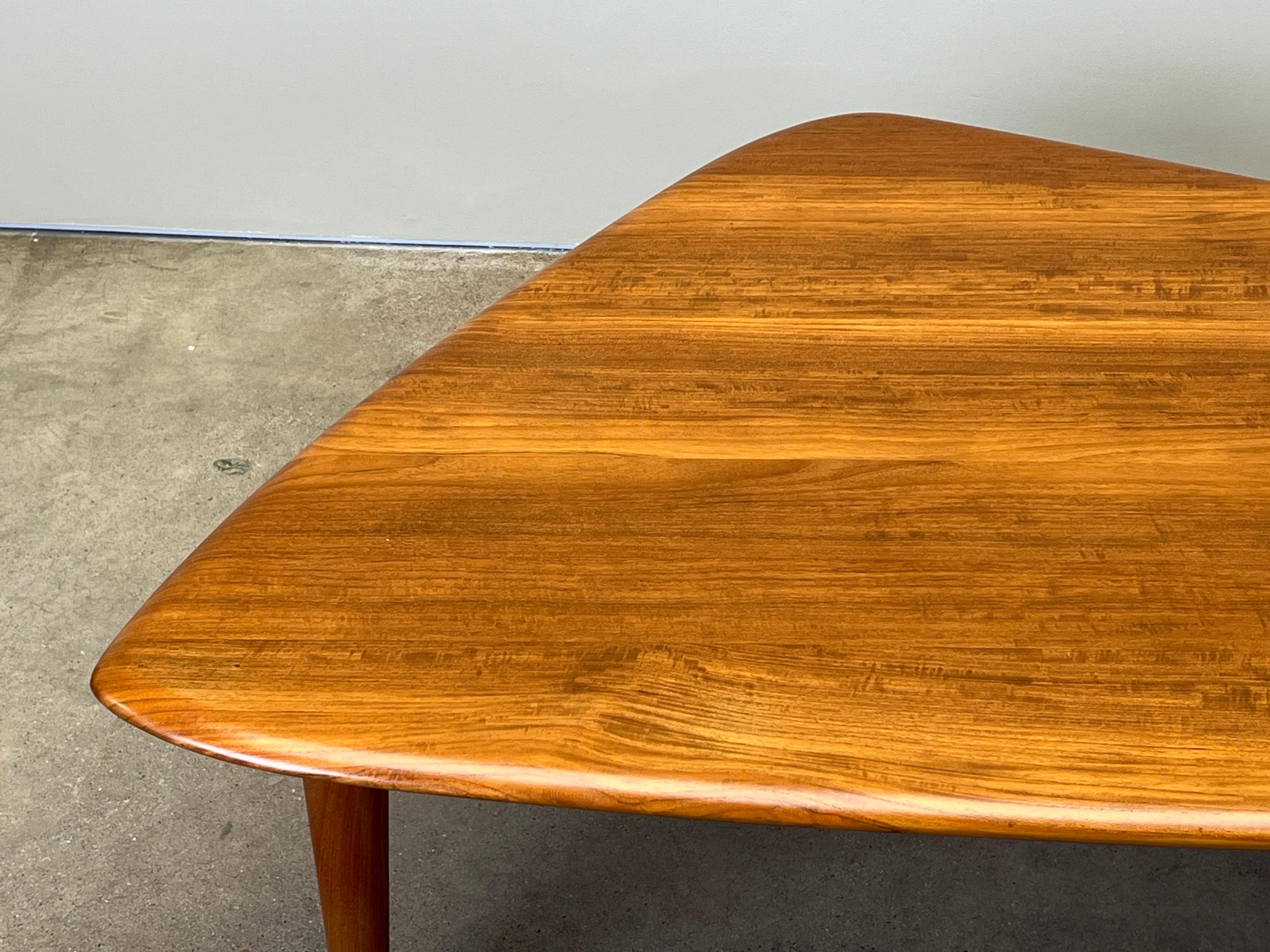 Grande table basse en teck de Johannes Aasbjerg en vente 9