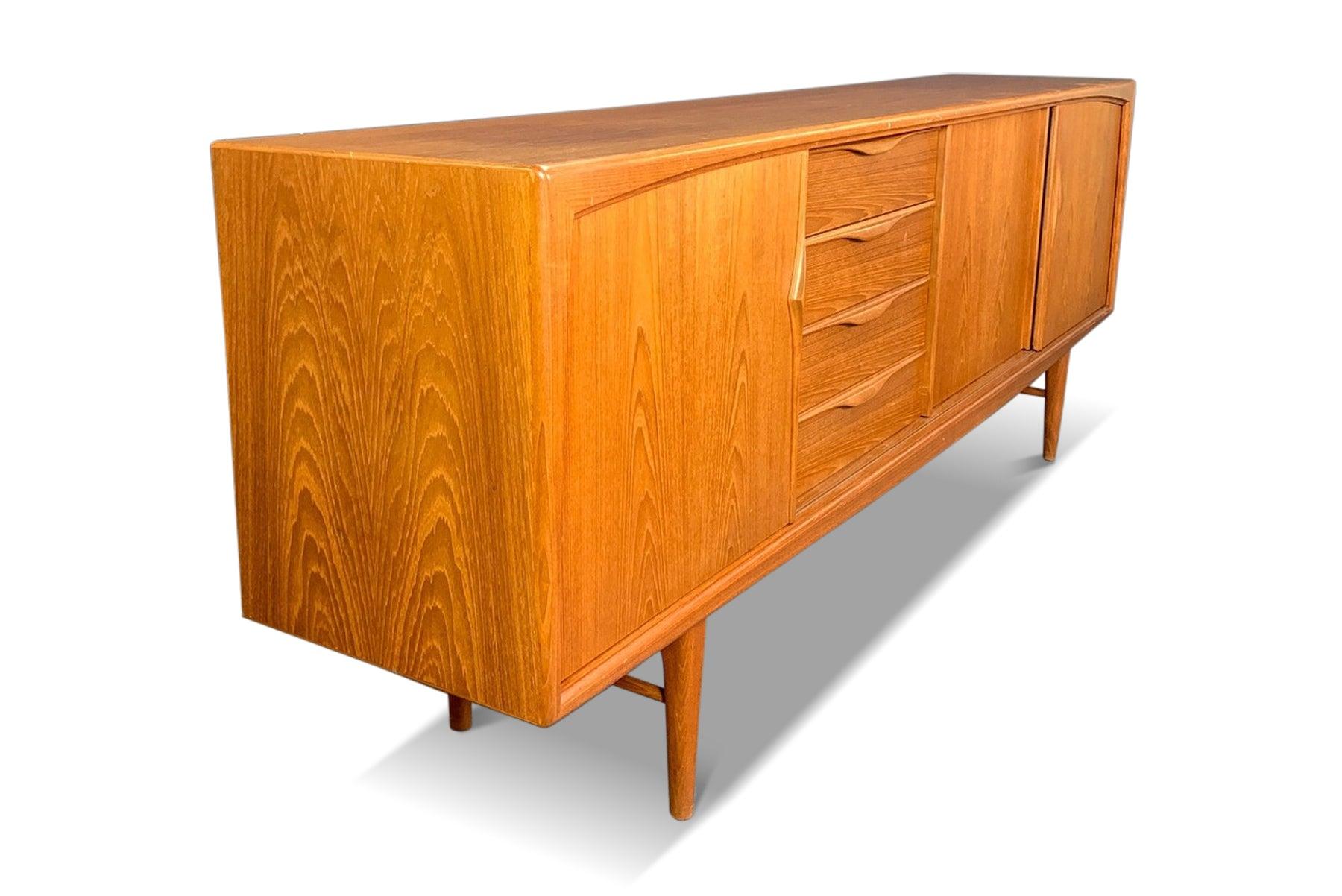 Large Teak Credenza By Axel Christiansen In Excellent Condition In Berkeley, CA