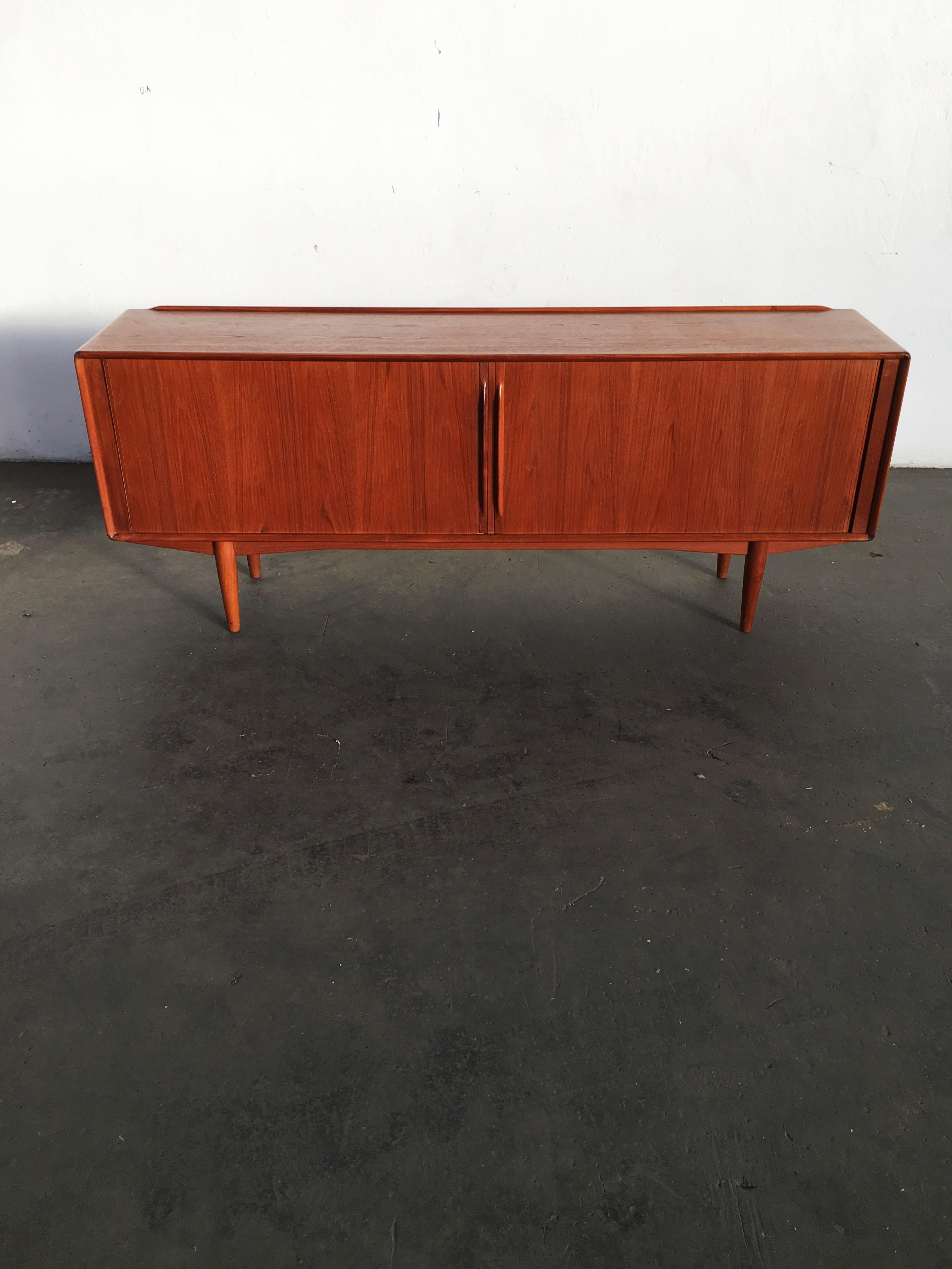 Mid-20th Century Large Teak Credenza Sideboard by Alf Aarseth for Gustav Bahus, Norway, 1960s For Sale