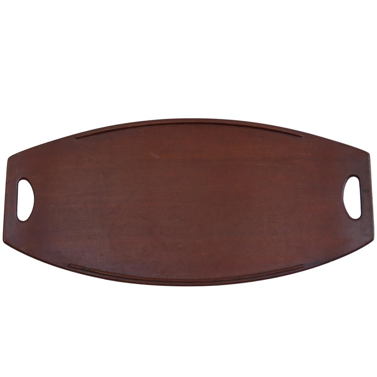 Large Teak Dansk Design, Denmark Tray By Jens Quistgaard, 1960s