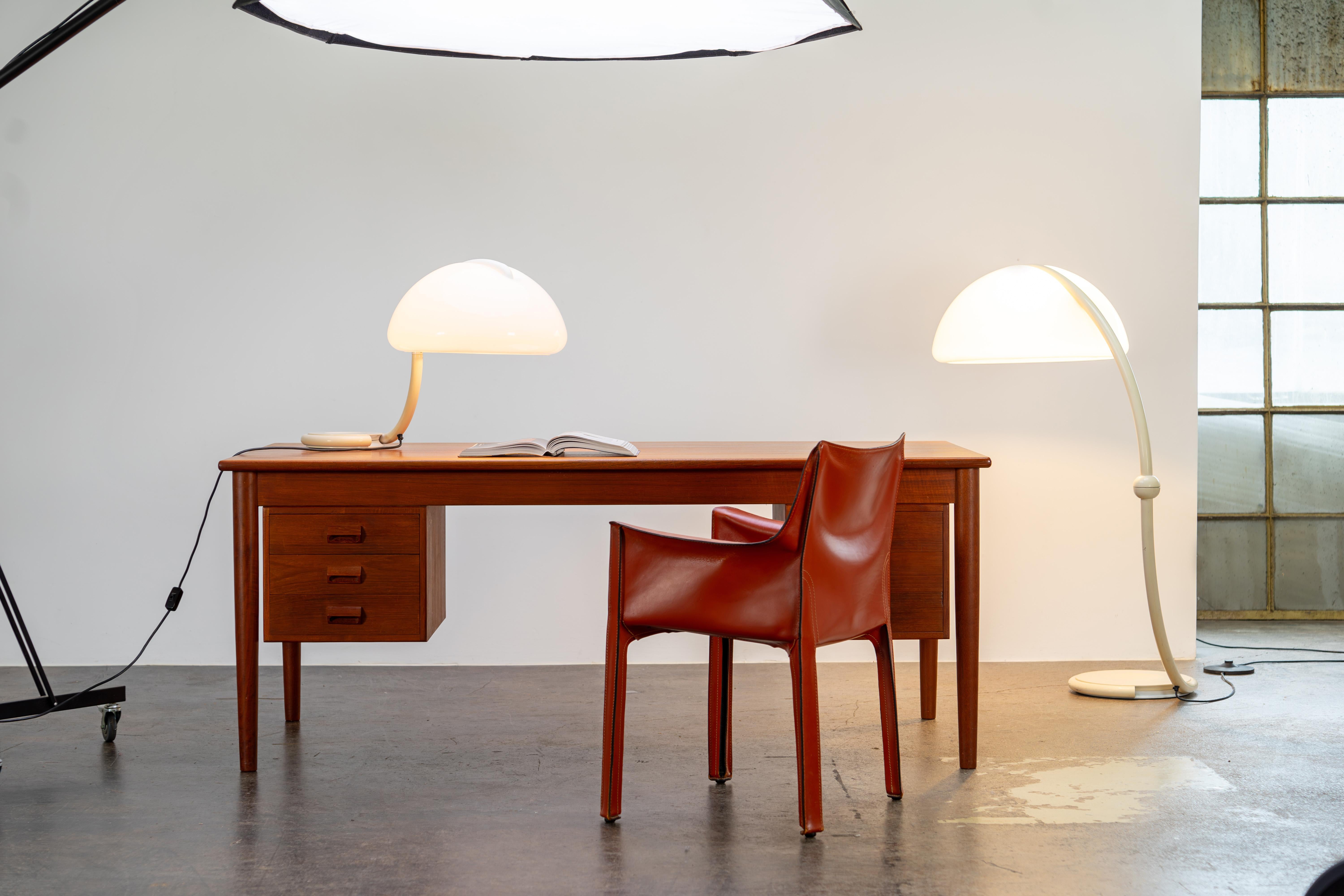 Danish Large Teak Desk by Børge Mogensen for Søborg, Denmark, 1960s
