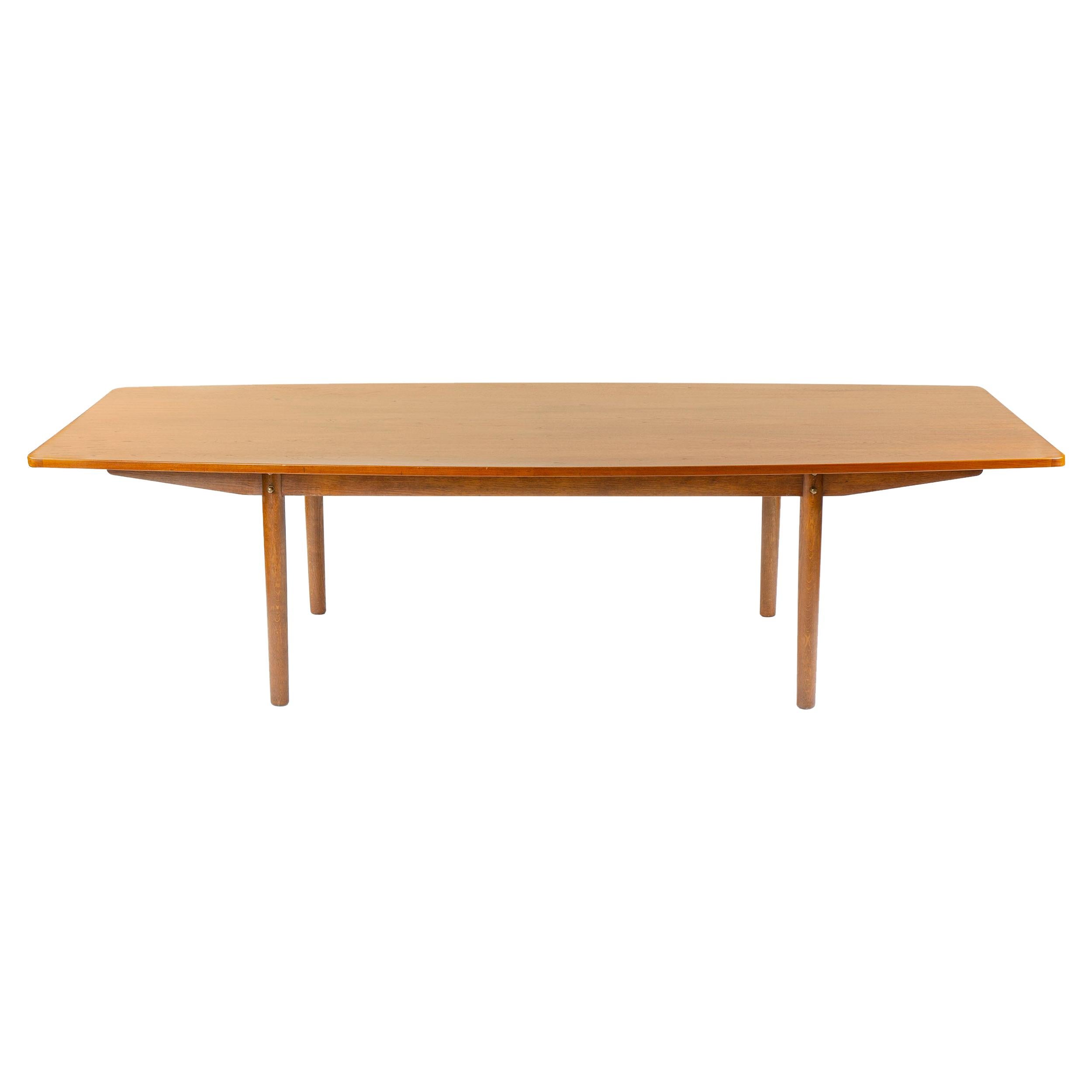 Large Teak Dining Table / Conference Table by Borge Mogensen for Karlsson