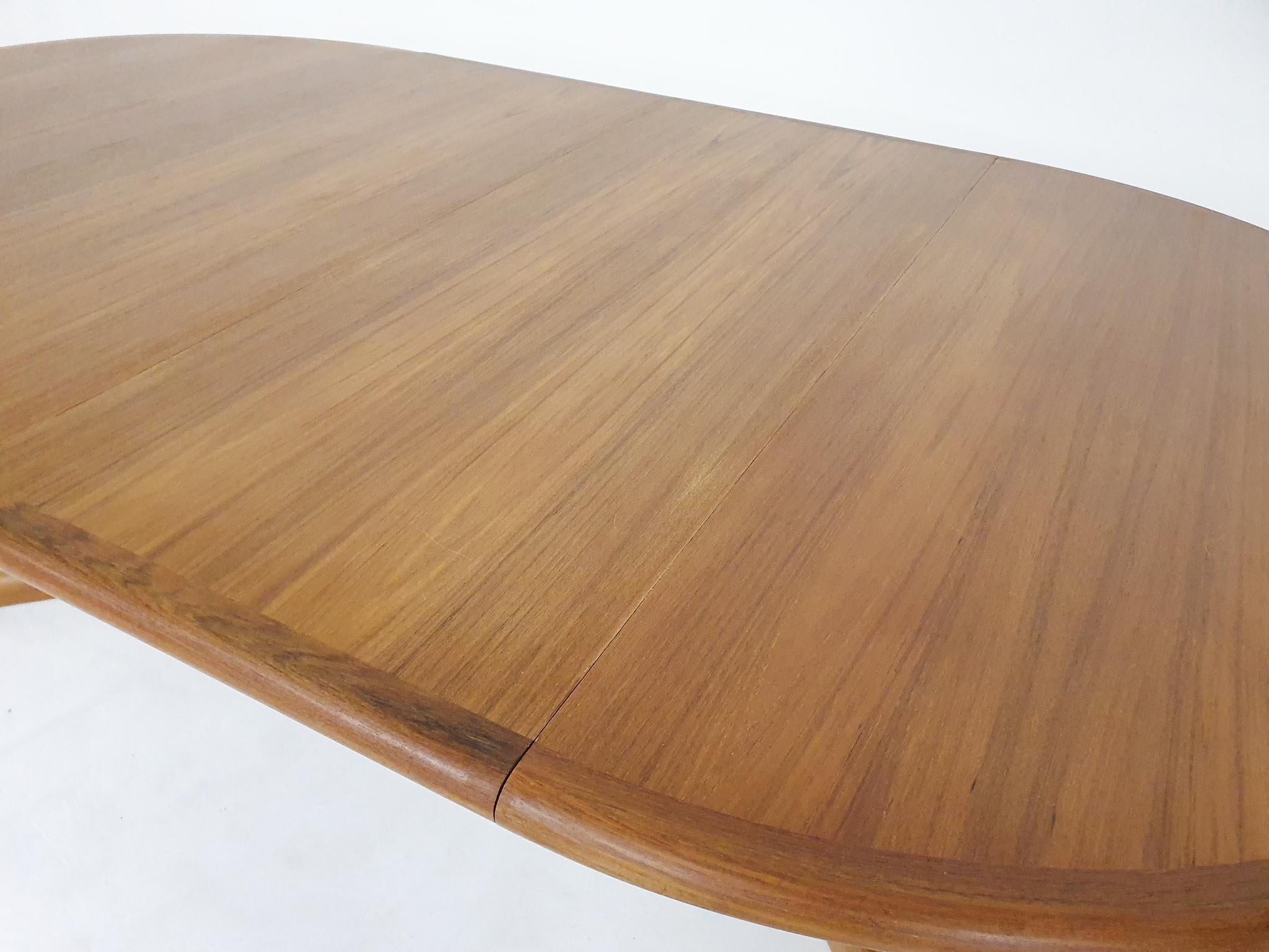 Large Teak Extendable Dining Table by Niels Otto Moller for Gudme Mobelfabrik 1