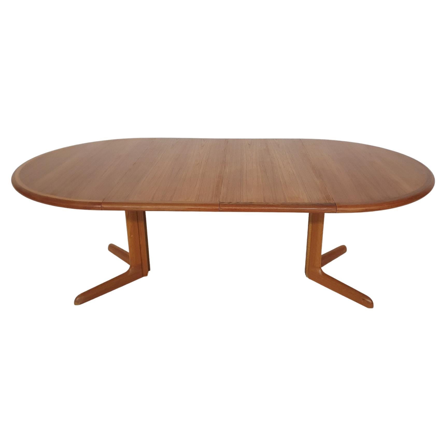 Large Teak Extendable Dining Table by Niels Otto Moller for Gudme Mobelfabrik