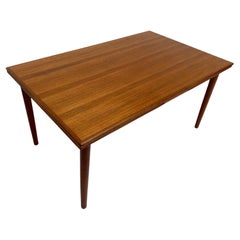 Large Teak Extending Dining Table Mid-Century 1960s, Danish