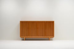 Large teak highboard by Leo Bub for Bub Wertmöbel Germany 1970s.
