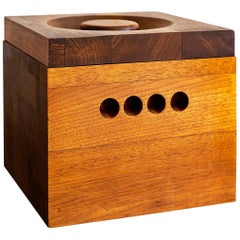 Large Teak Ice Bucket