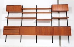 Large Teak Mid-Century Modern Royal Wall Unit by Poul Cadovius for Cado, 1950s