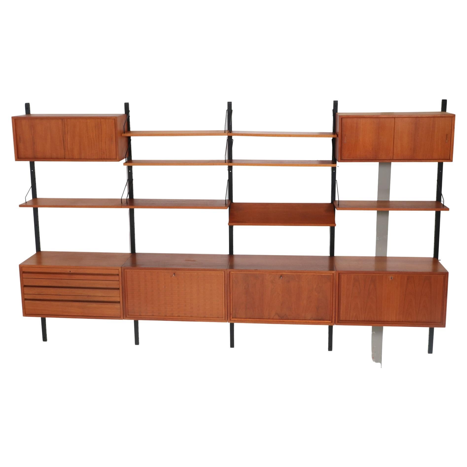 MidCentury Modern Rosewood Royal Modular Wall Unit by Poul Cadovius