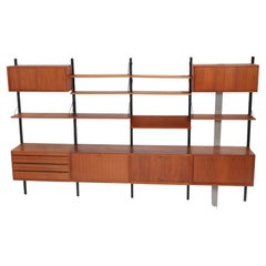 Large Teak Mid-Century Modern Royal Wall Unit by Poul Cadovius for Cado, 1950s
