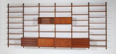 Large Teak Mid-Century Modern Royal Wall Unit by Poul Cadovius for Cado, 1960s