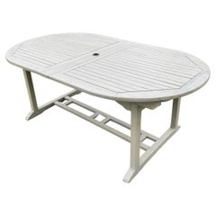 Large Teak Outdoor Extension Table and 8 Chairs Garden Dining Set