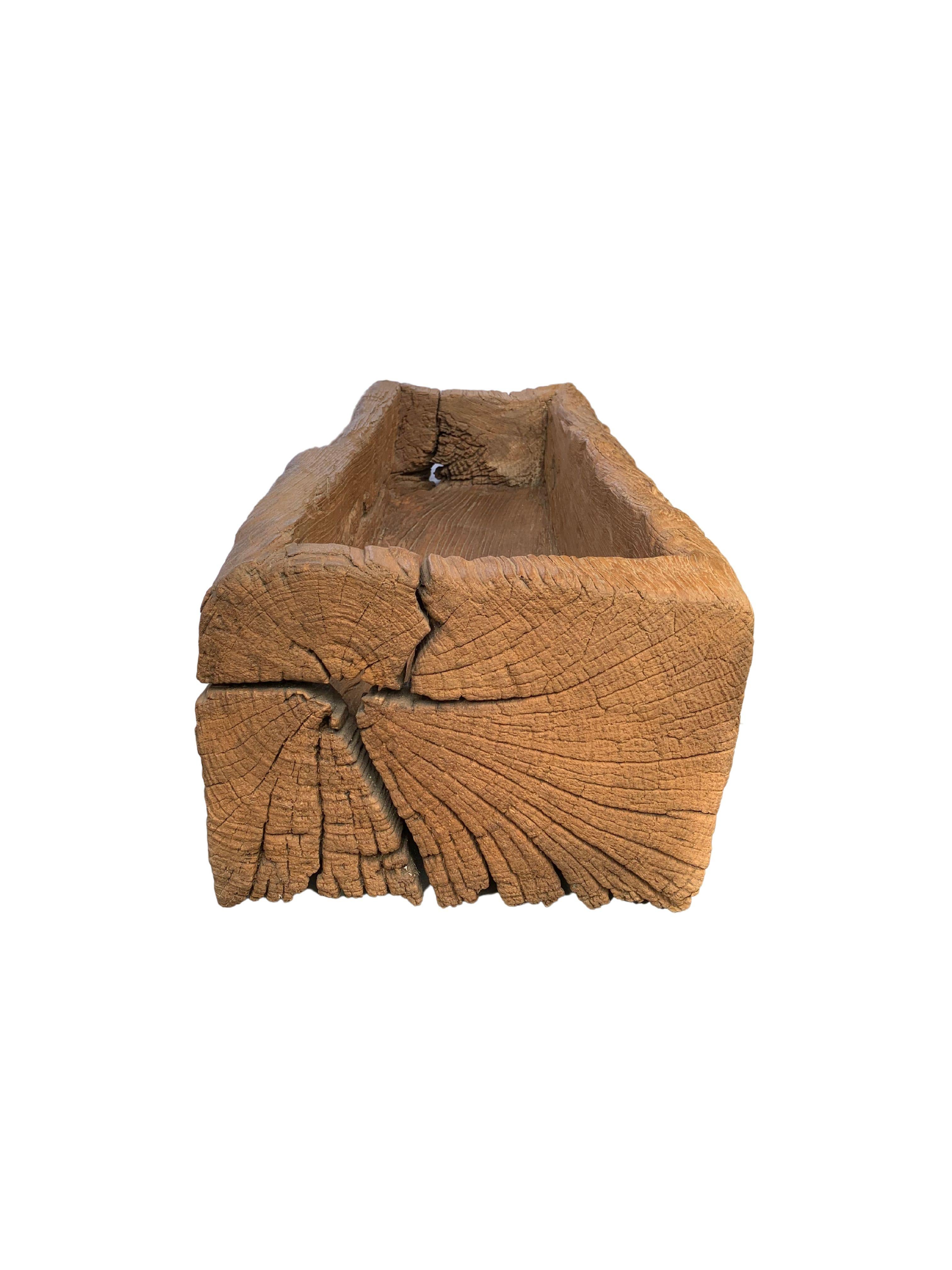 Other Large Teak Planter from Java, Indonesia, c. 1900