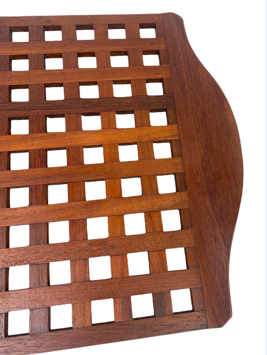 Large Teak Serving Tray or Trivet by Jens Quistgaard for Dansk In Good Condition In Brooklyn, NY