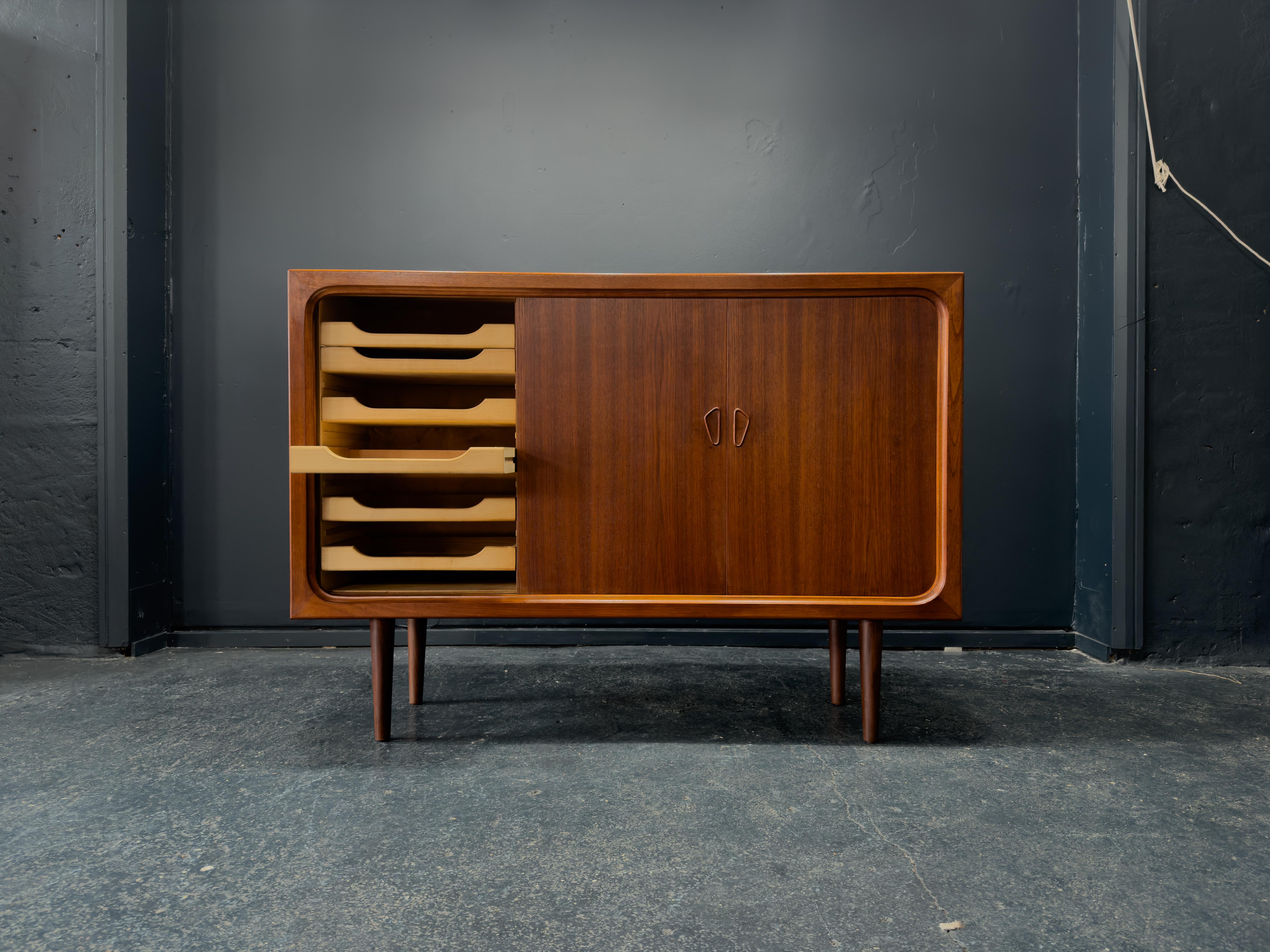 Danish Large Teak Sideboard For Sale