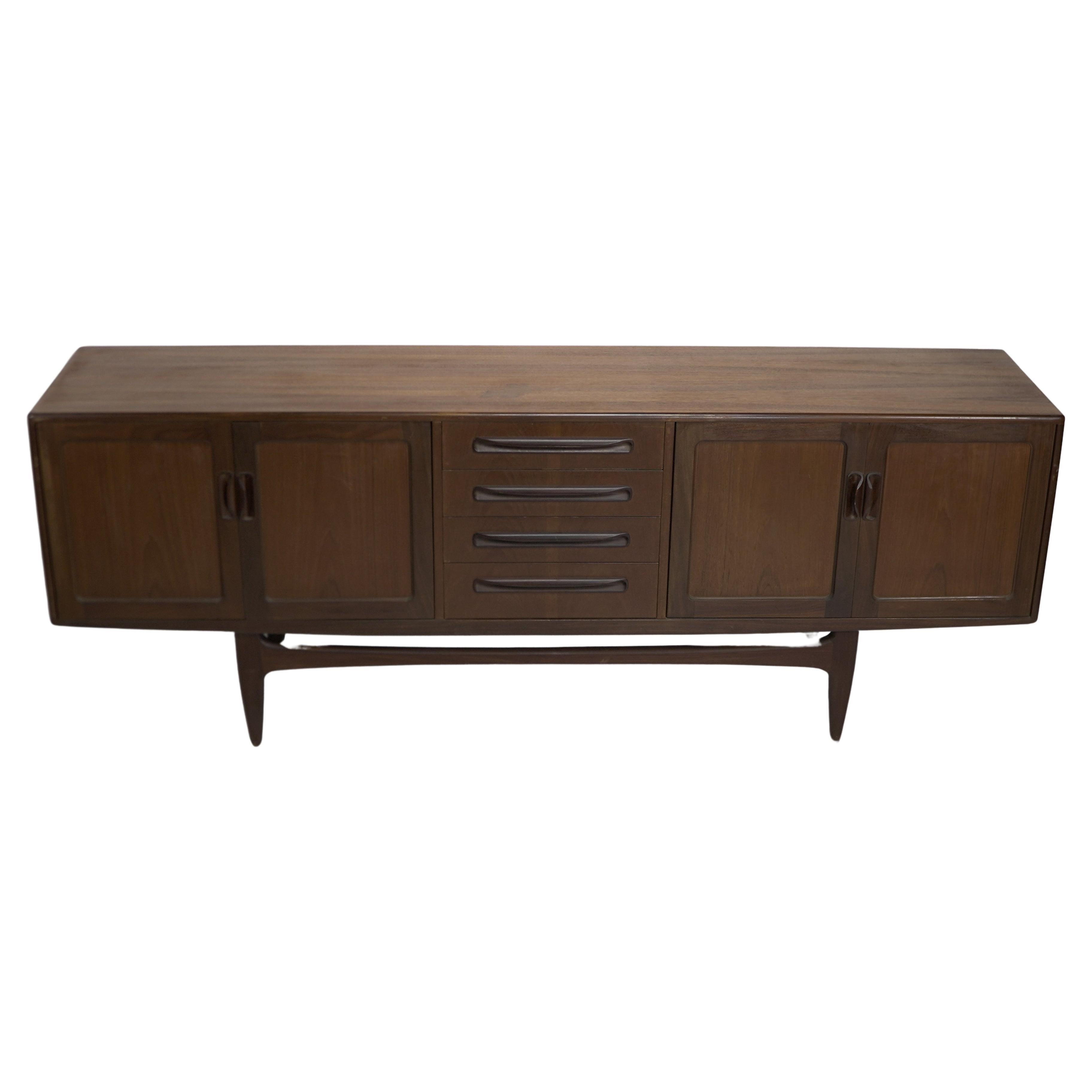 G Plan from the Fresco range designed by VB Wilkins. A large teak sideboard. For Sale