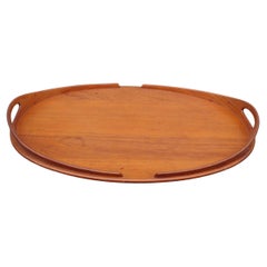 Oval Teak Tray Jens Quistgaard Dansk Denmark 1950-1960
