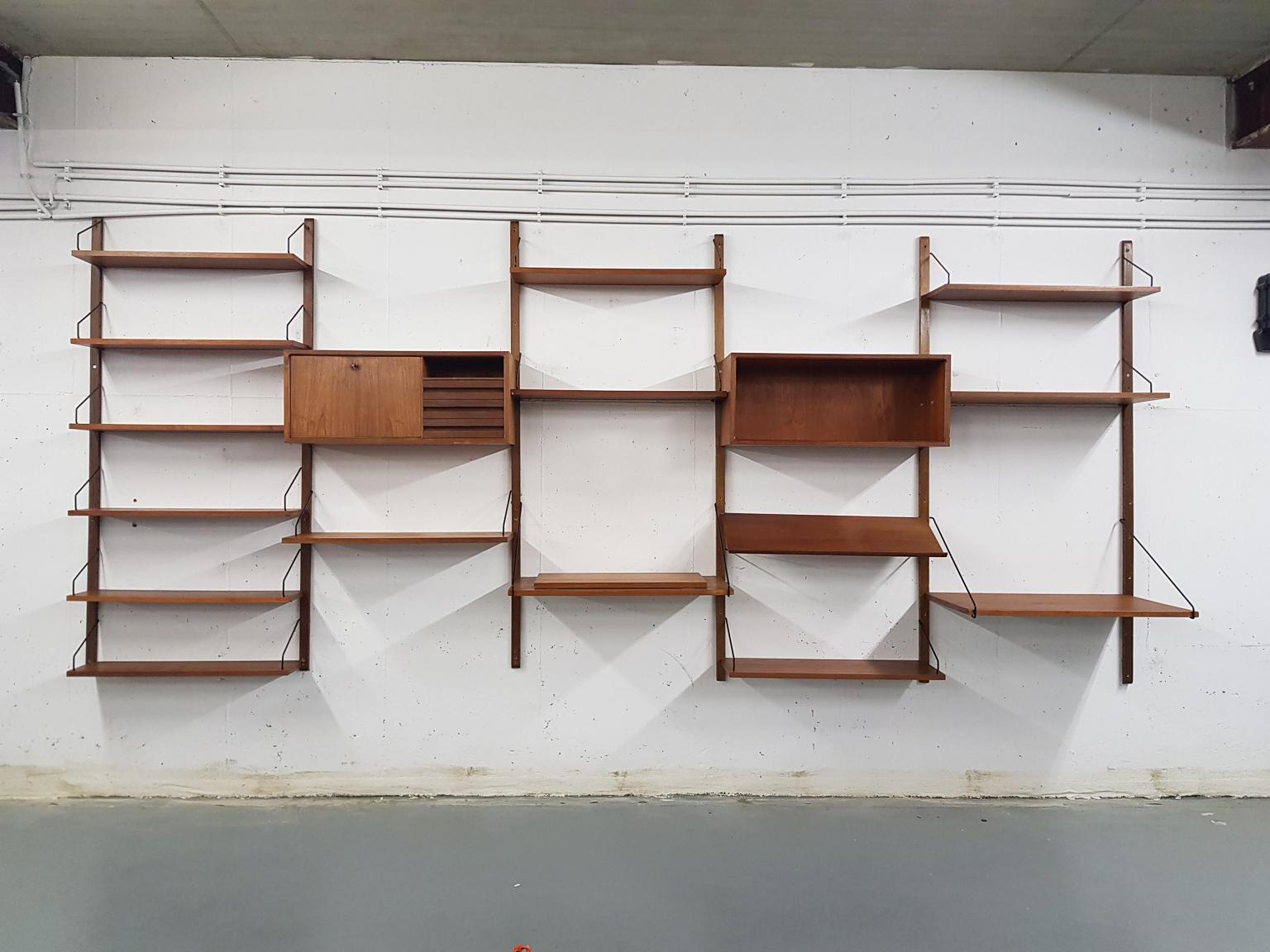 large wall shelf unit