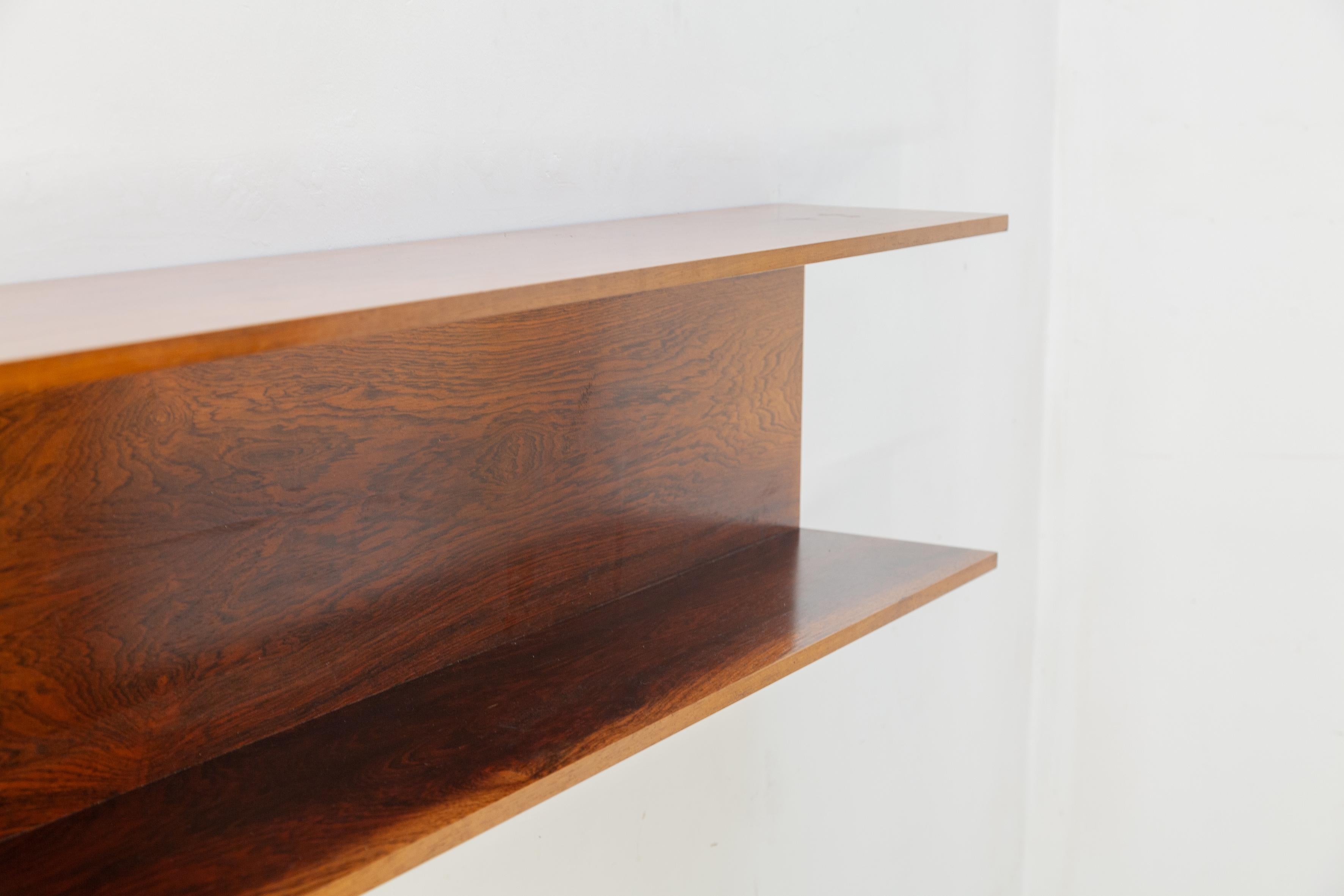 German Large Teak Wall Shelf by Walter Wirz for Wilhelm Renz, 1960s