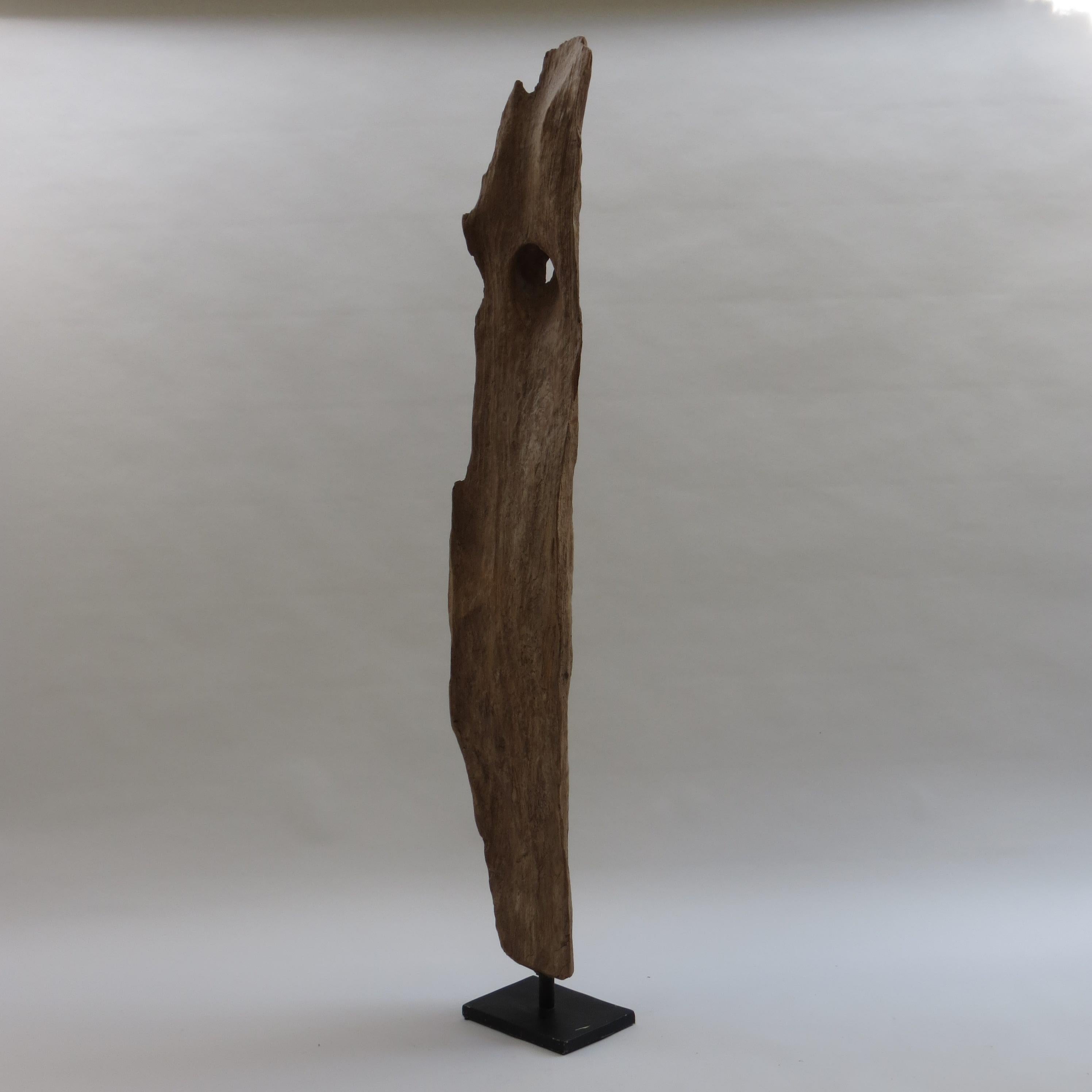 Large Teak Wood Natural Sculpture Organic Form 1970 For Sale 8
